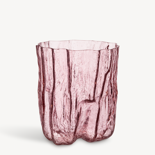 Crackle Vase Pink Tall
